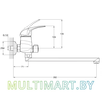 Смеситель Econoce EC0363 картинка 2